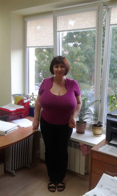 busty granny solo|Exceptionally large breasts .